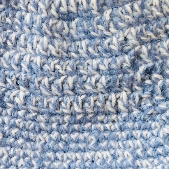 Hand-Crocheted Winter Beanie Hat with White Faux Fur Pom - Picture 10 of 10